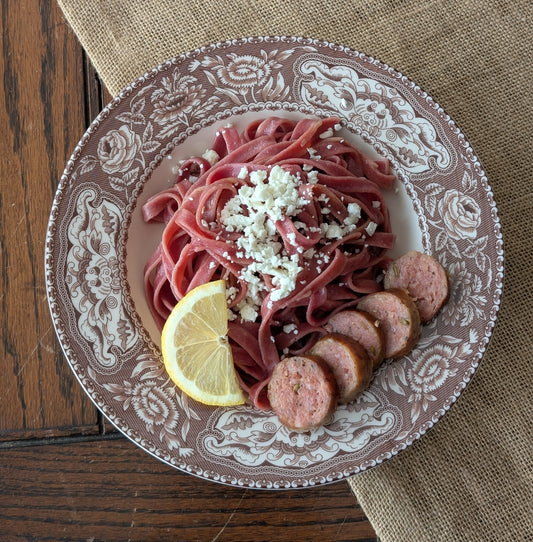 "Meal Kit" - Roasted Beet Tagliatelle with Lemon & Wisconsin Feta